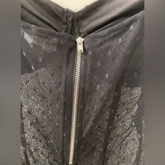 Kittenish Black lace polka dot bodysuit - size xs - Picture 6 of 11